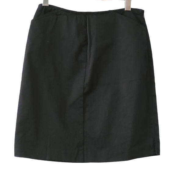 Black Professional Skirt 𝅺Geoffrey Beene Stretchy A-Line  Size 6 - Picture 1 of 7